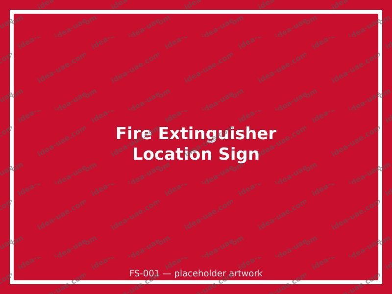 Fire Extinguisher Location Sign