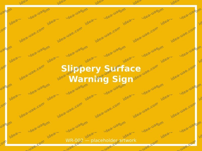 Slippery Surface Warning Sign