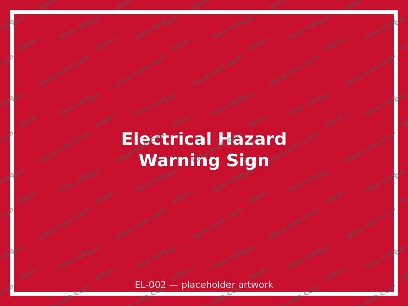 Electrical Hazard Warning Sign