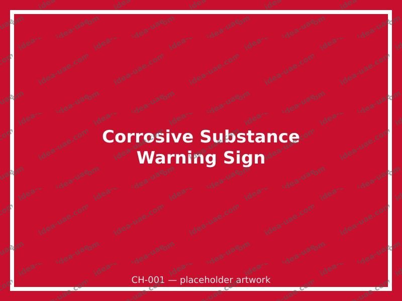 Corrosive Substance Warning Sign