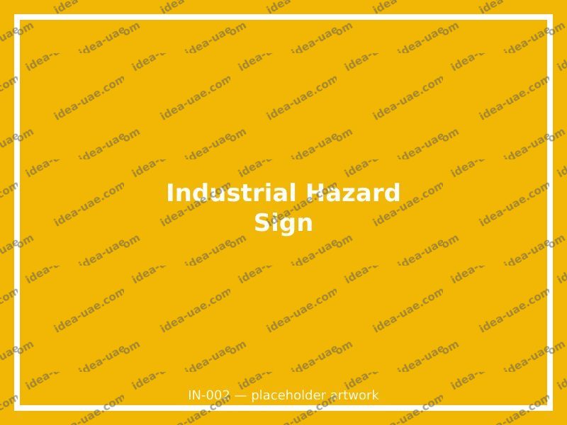 Industrial Hazard Sign