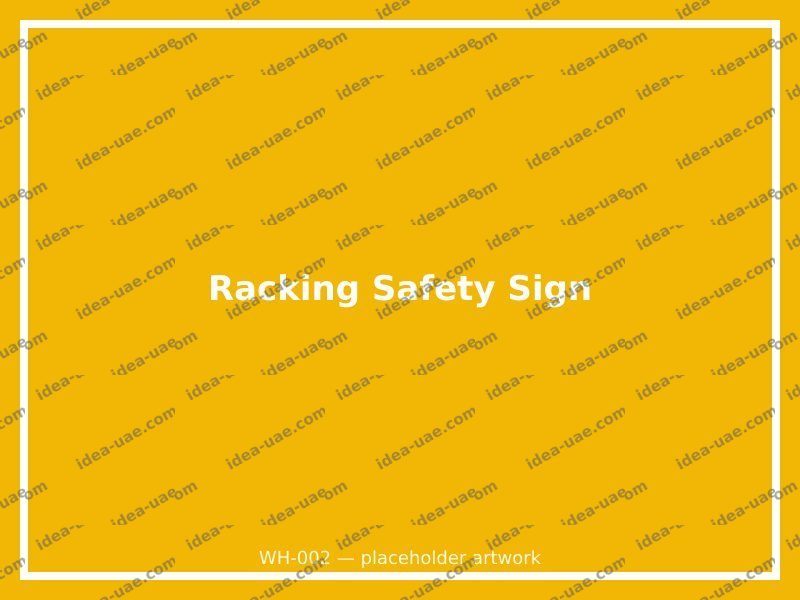 Racking Safety Sign