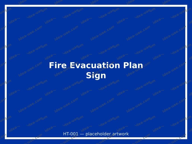 Fire Evacuation Plan Sign