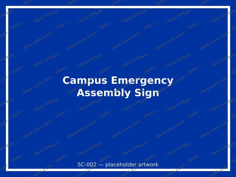 Campus Emergency Assembly Sign